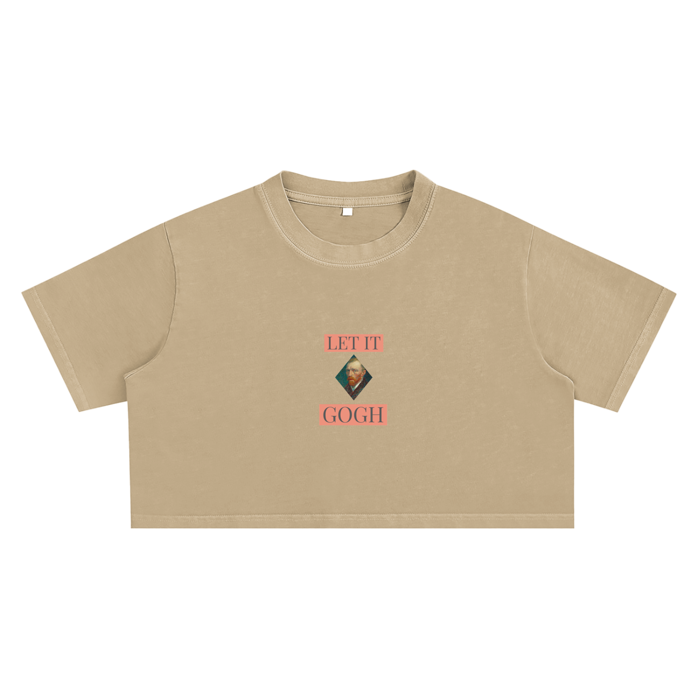 Snow Washed Van Gough Crop Top