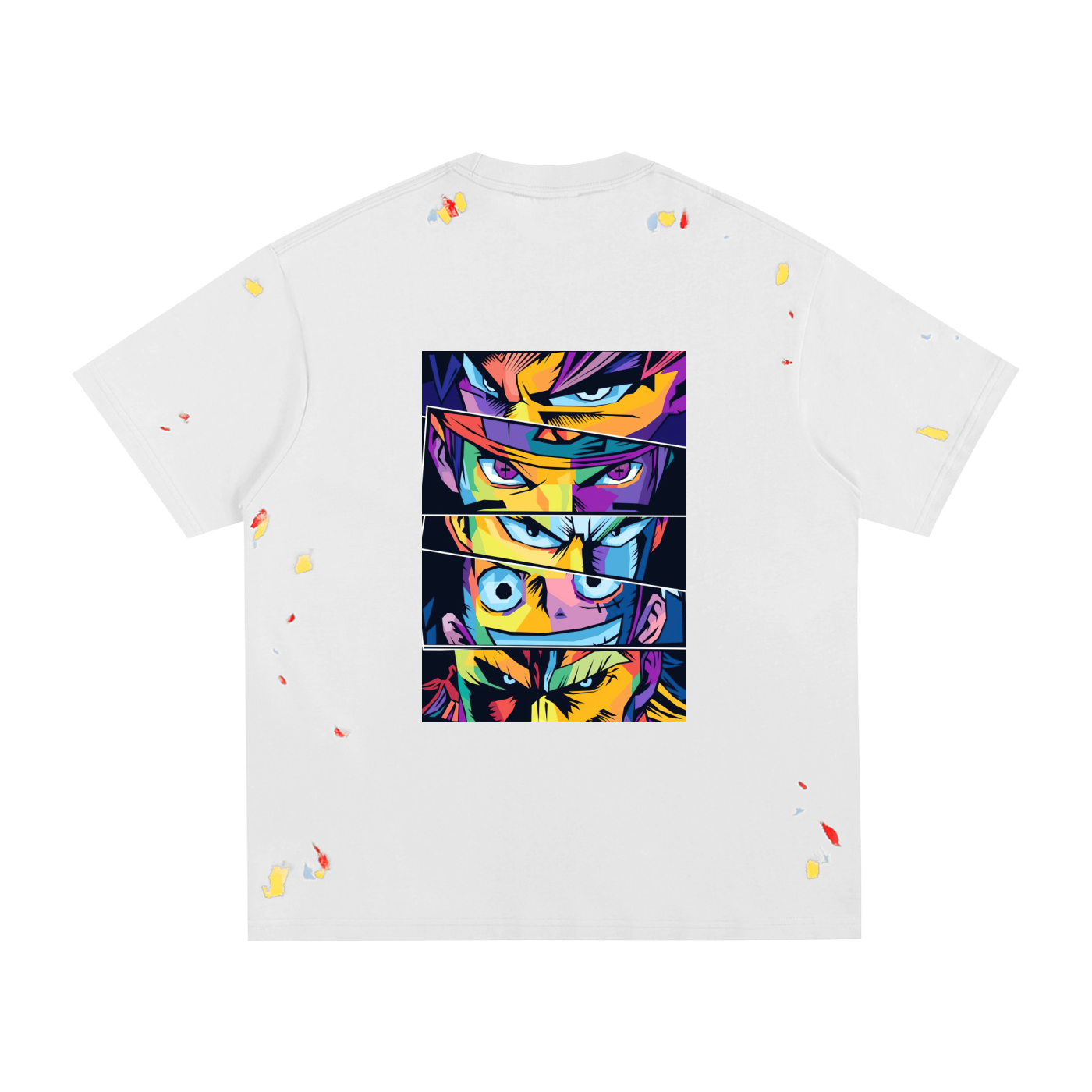 Anime Paint Splatter T-Shirt