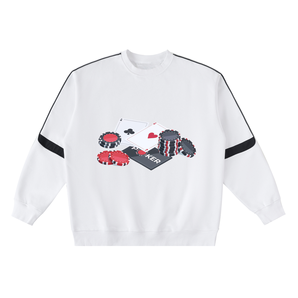 Oversized Crewneck Taped Sweatshirt