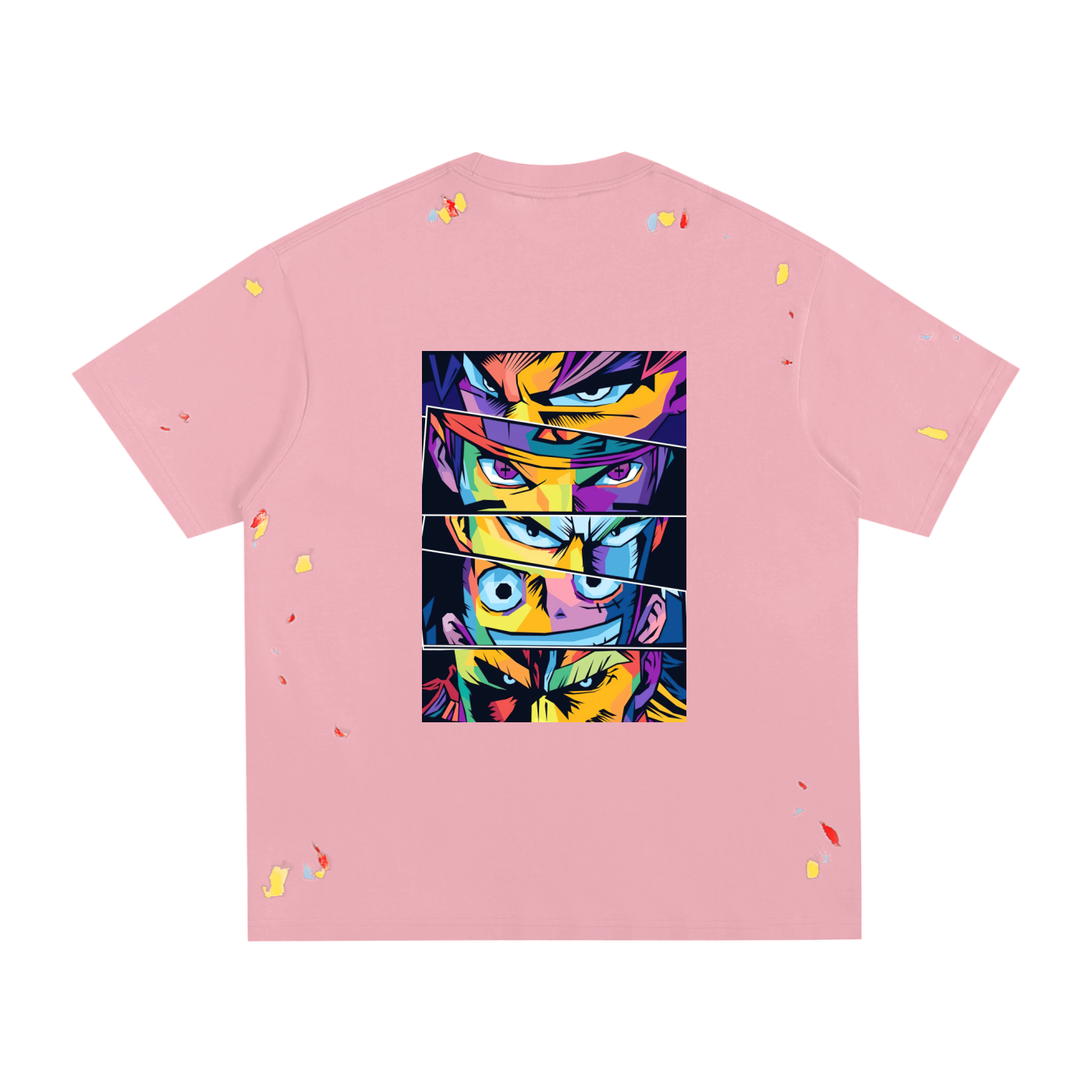 Anime Paint Splatter T-Shirt