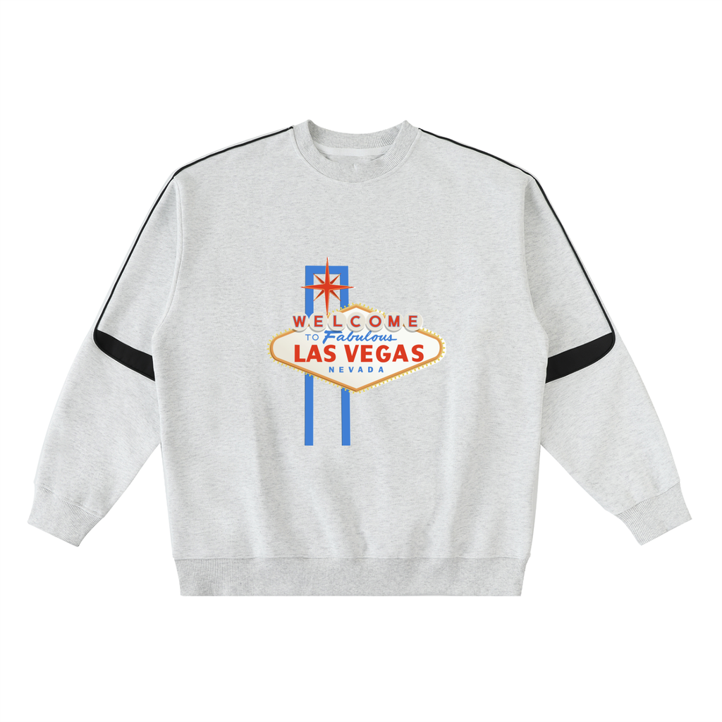 Oversized Crewneck Taped Sweatshirt