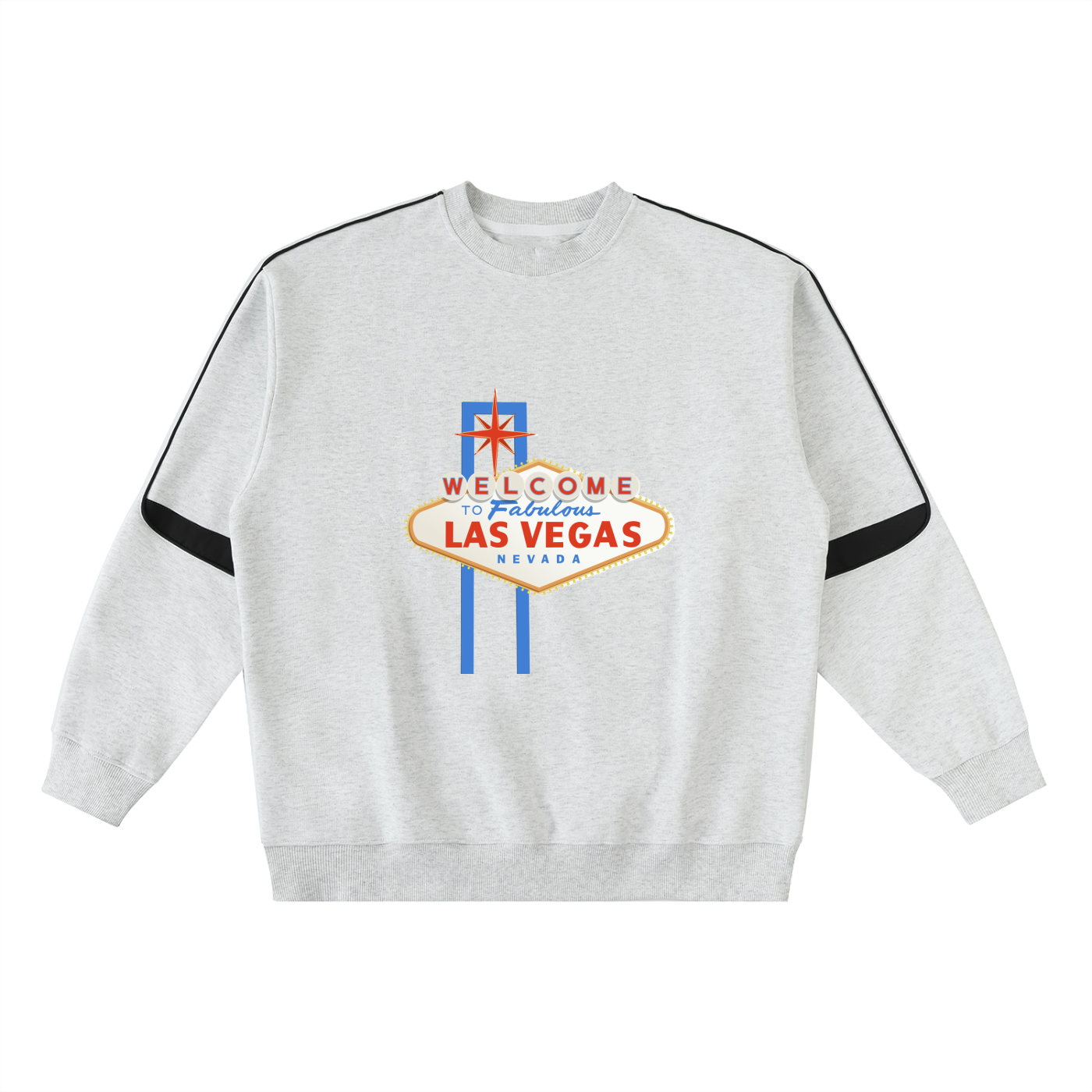 Oversized Crewneck Taped Sweatshirt