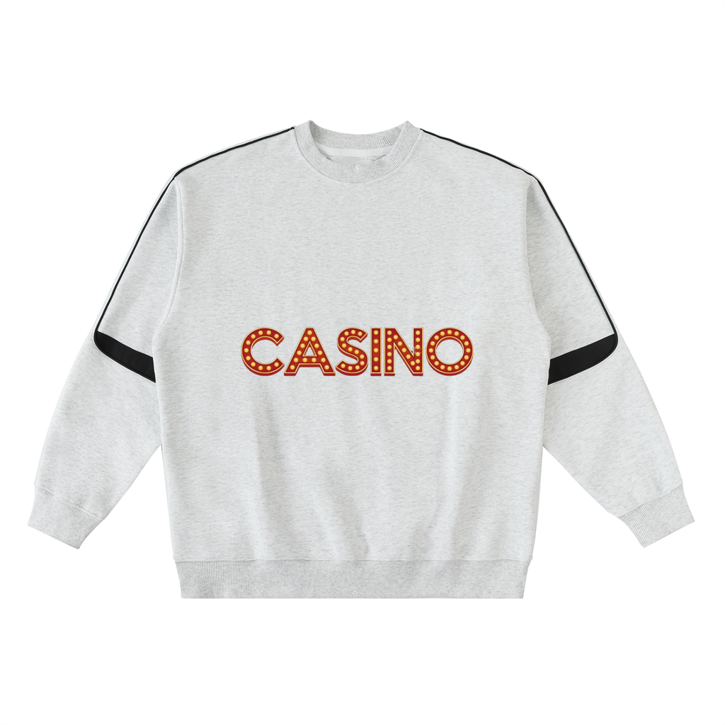 Oversized Crewneck Taped Sweatshirt