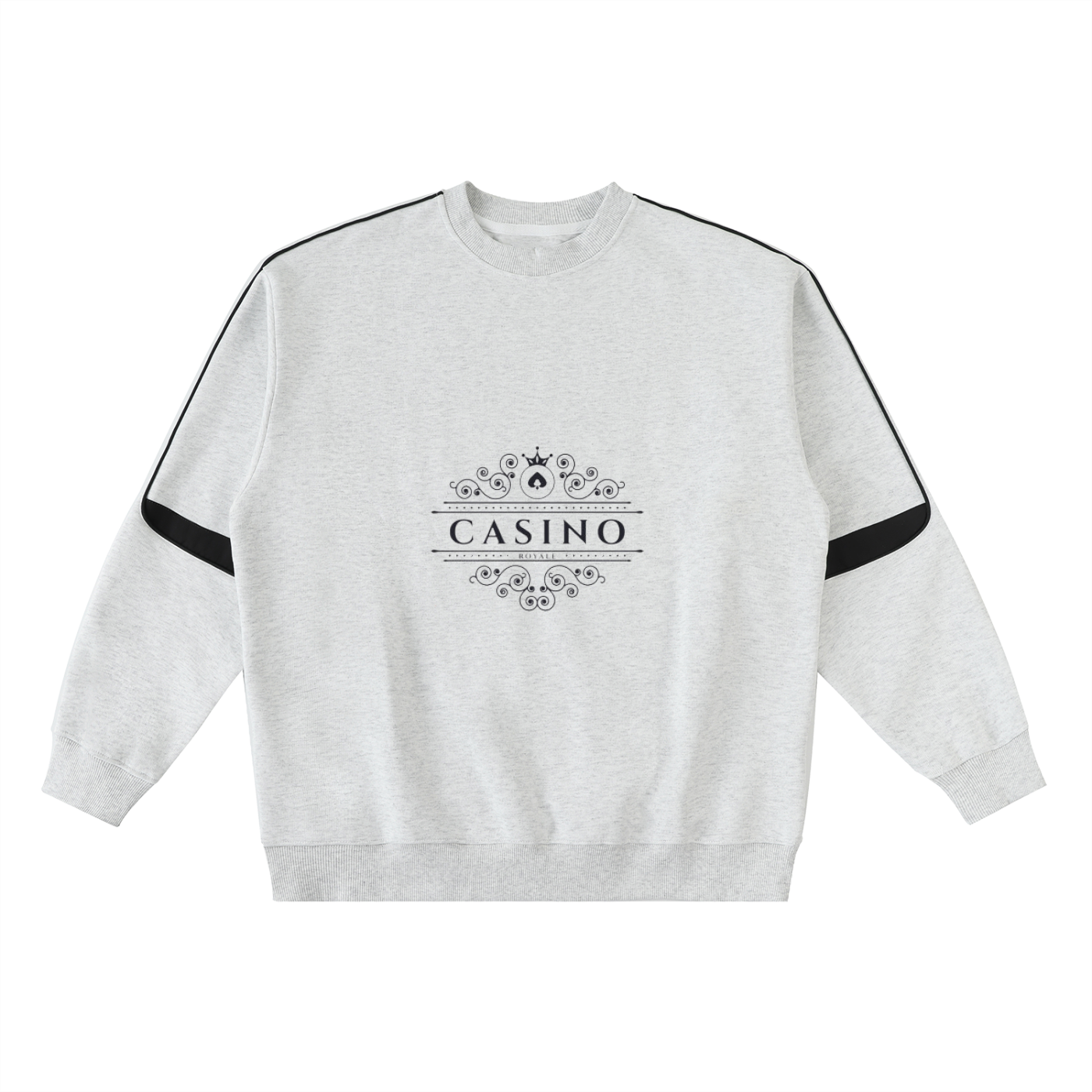 Oversized Crewneck Taped Sweatshirt