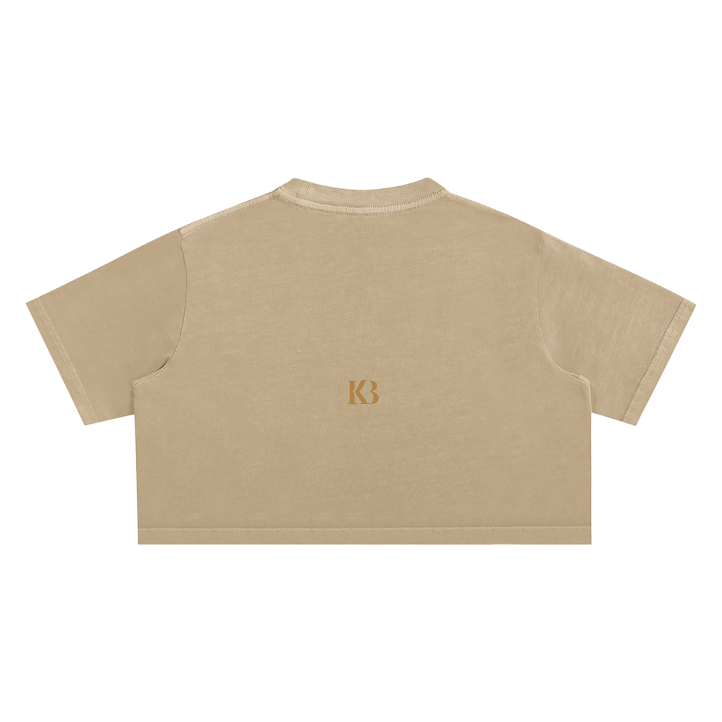 Snow Washed Van Gough Crop Top