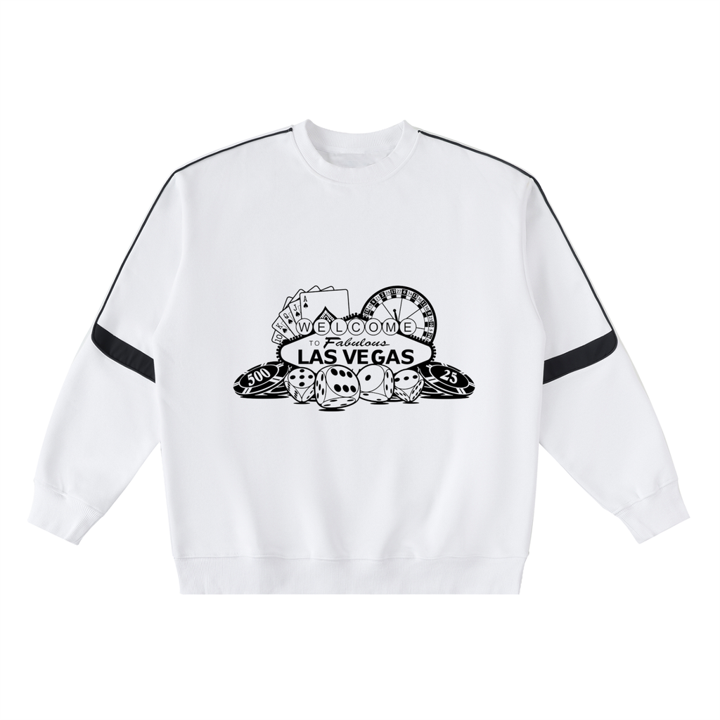 Oversized Crewneck Taped Sweatshirt