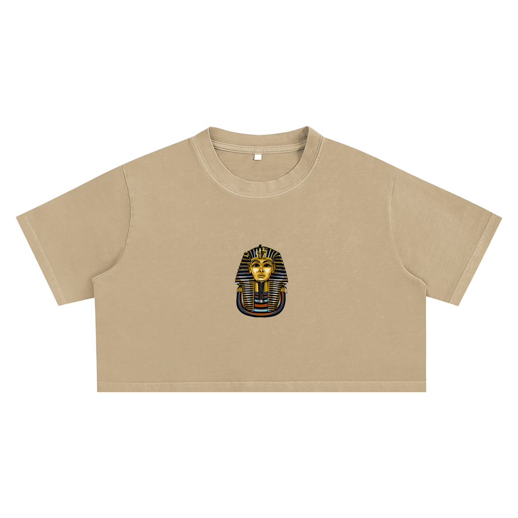 Snow Washed Pharaoh Crop Top