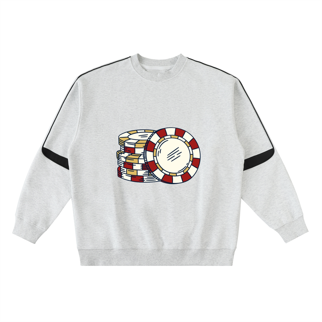 Oversized Crewneck Taped Sweatshirt