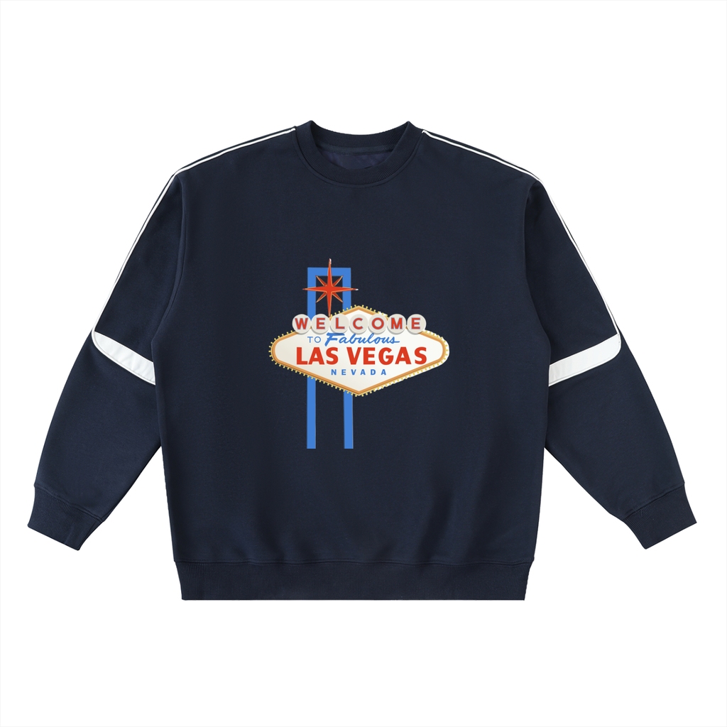 Oversized Crewneck Taped Sweatshirt