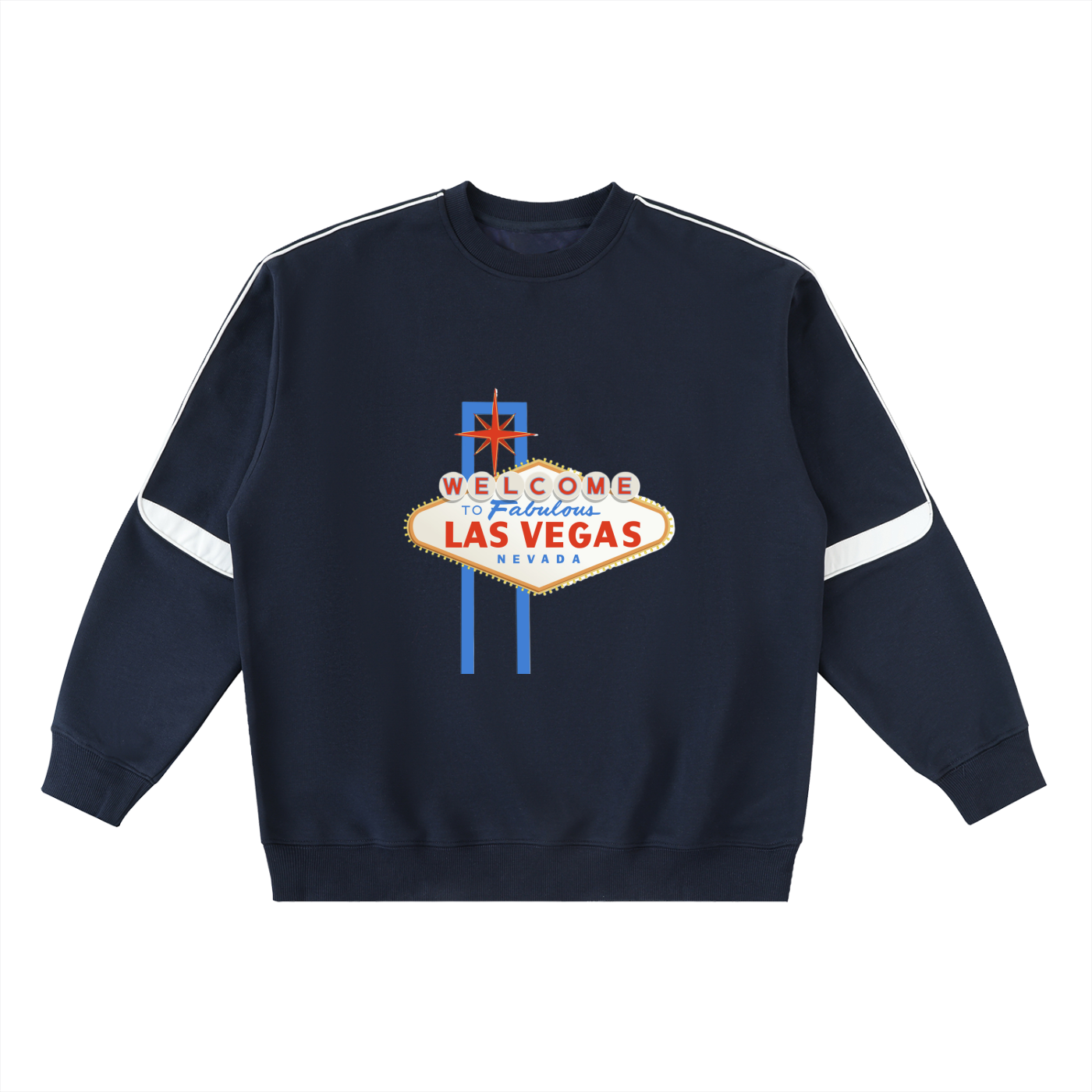 Oversized Crewneck Taped Sweatshirt