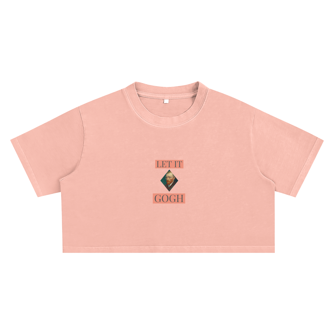 Snow Washed Van Gough Crop Top