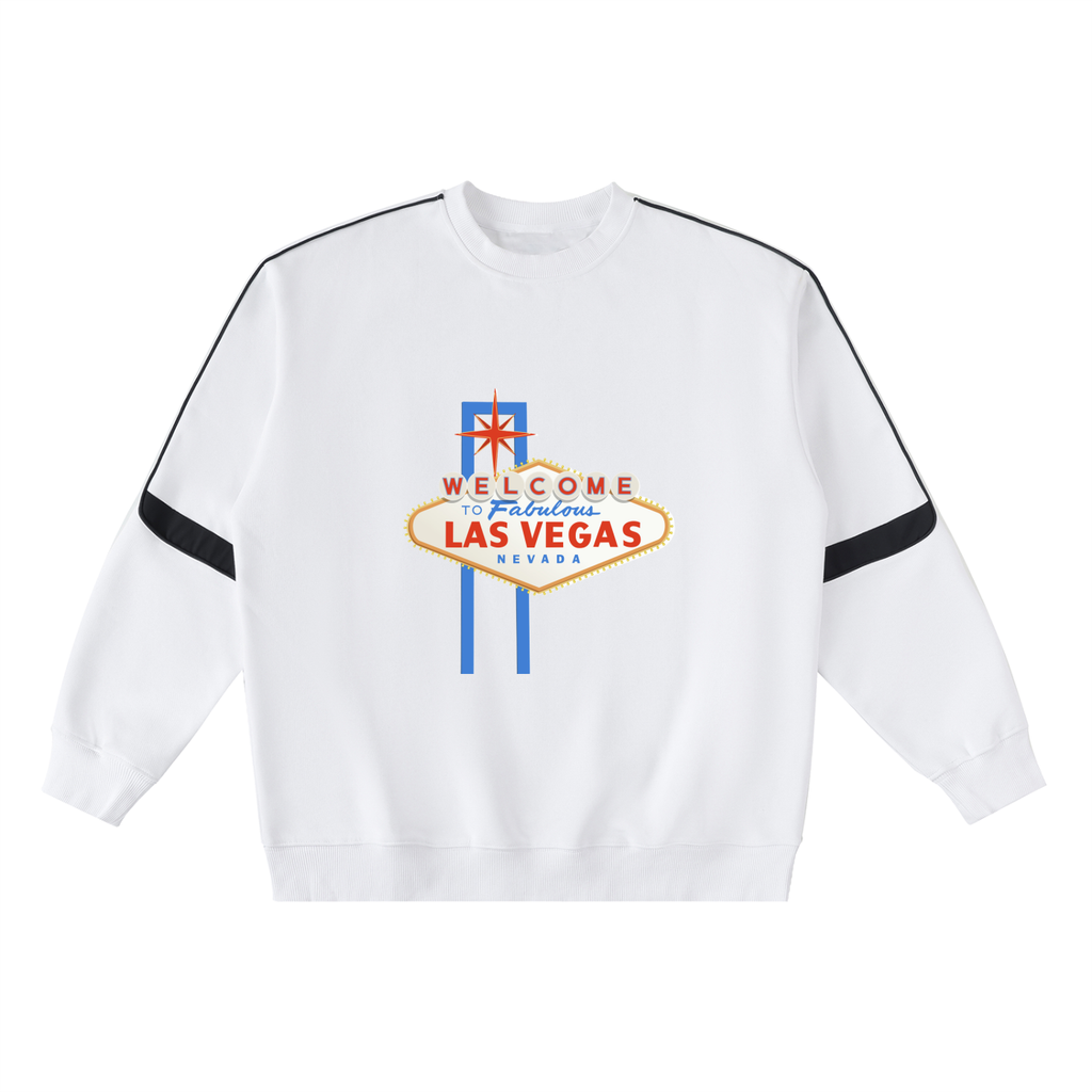 Oversized Crewneck Taped Sweatshirt