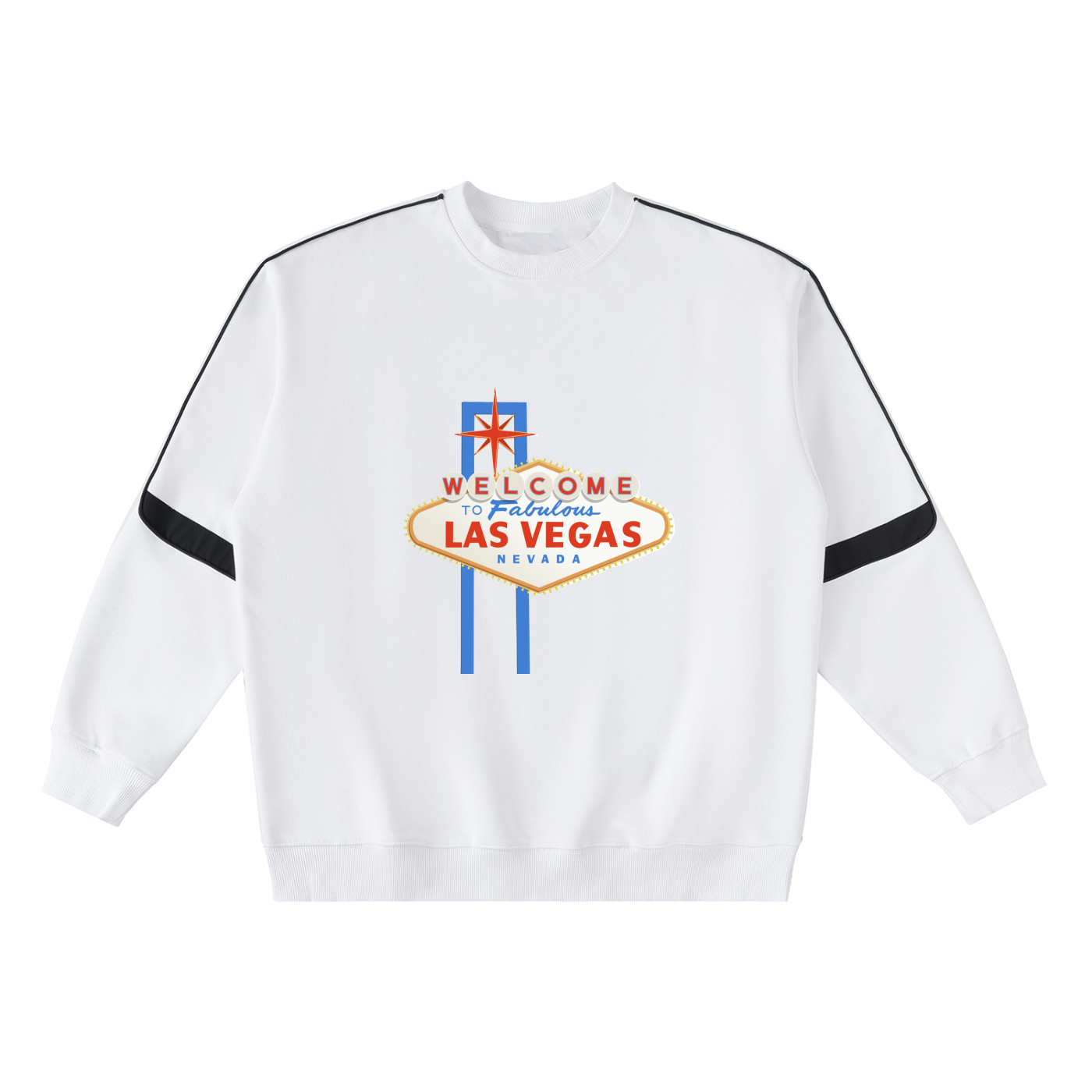 Oversized Crewneck Taped Sweatshirt