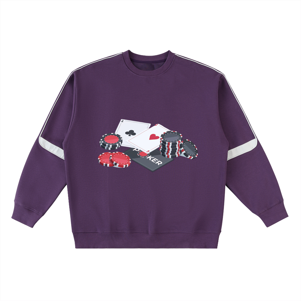 Oversized Crewneck Taped Sweatshirt
