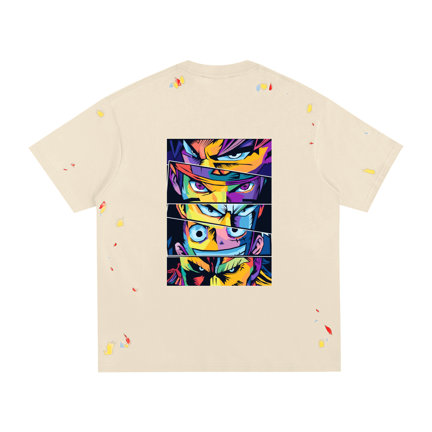 Anime Paint Splatter T-Shirt
