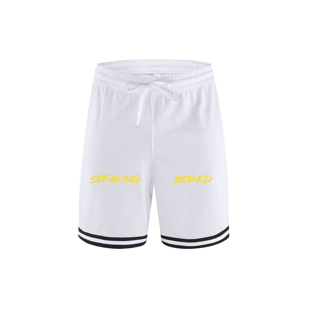 Sofa King Bored Basketball Shorts