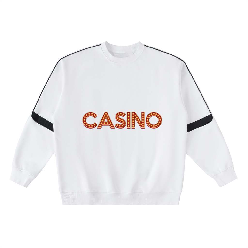 Oversized Crewneck Taped Sweatshirt