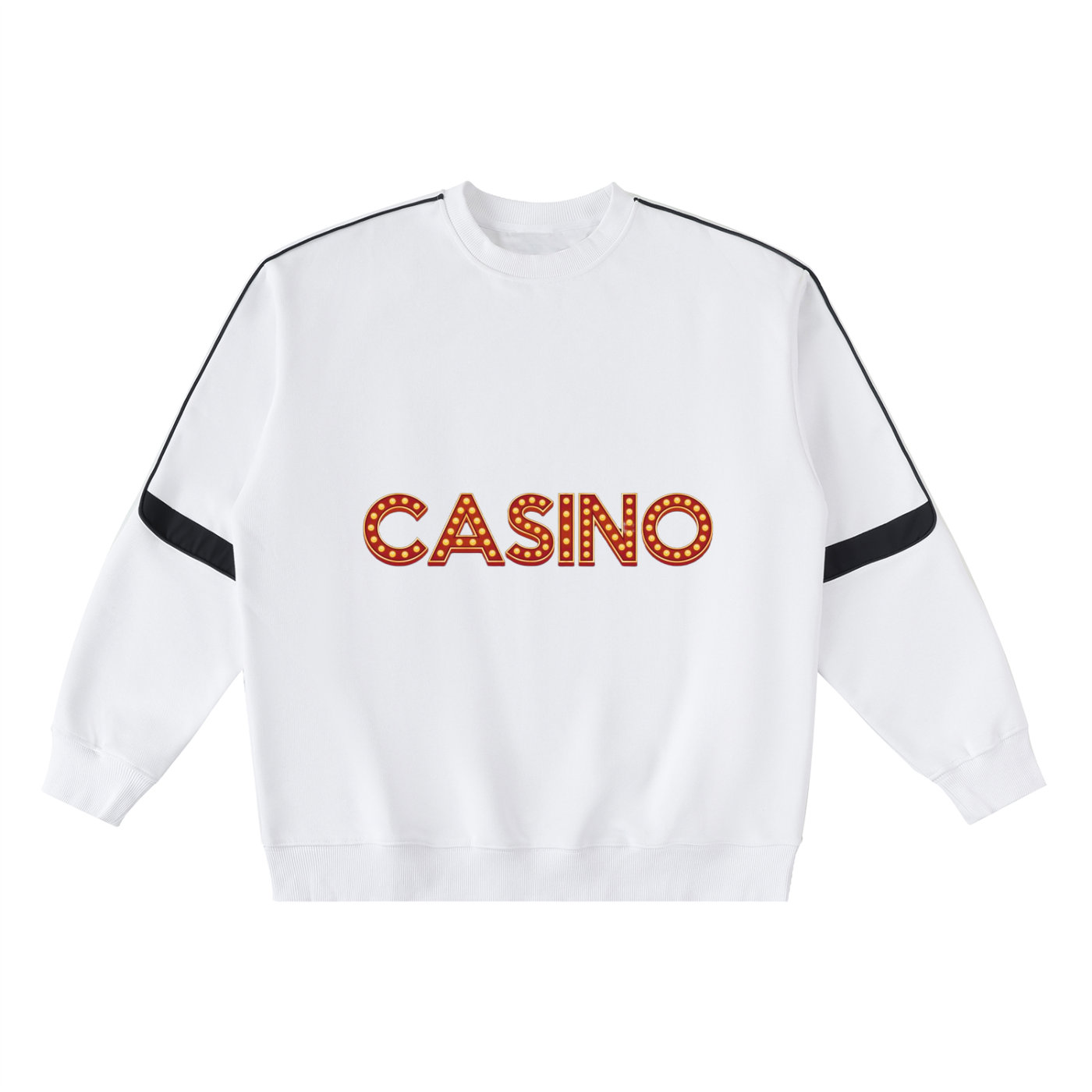 Oversized Crewneck Taped Sweatshirt