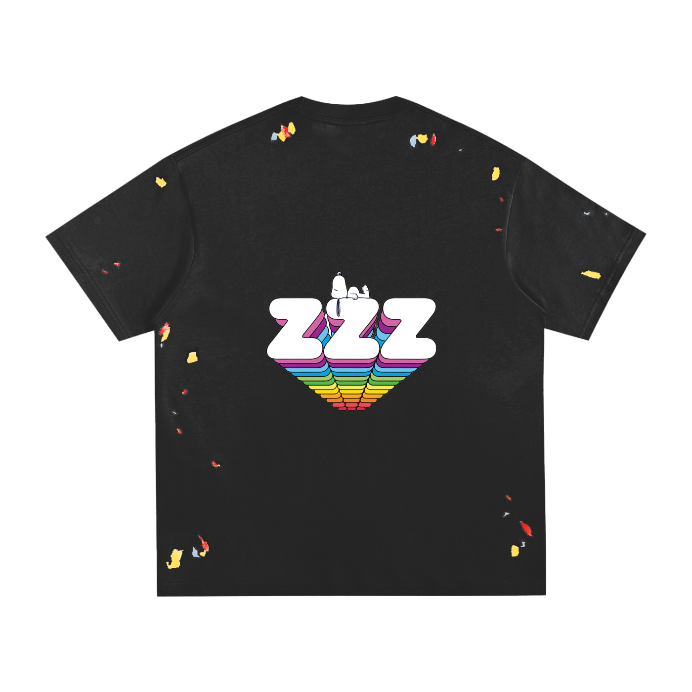 Snoopy Paint Splatter T-Shirt