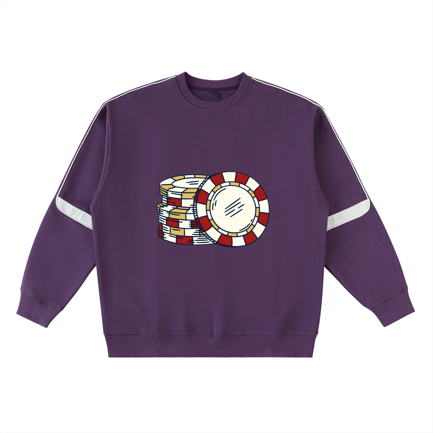 Oversized Crewneck Taped Sweatshirt