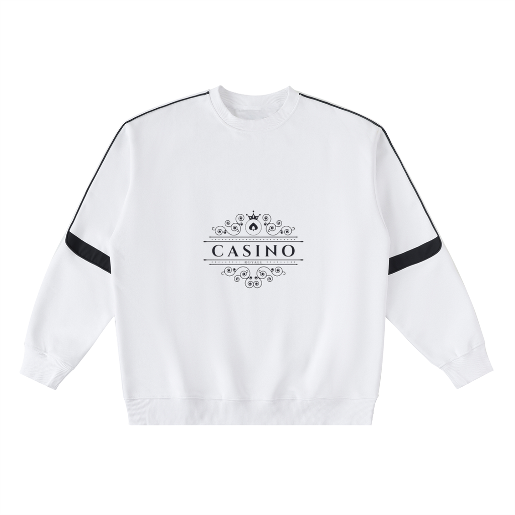 Oversized Crewneck Taped Sweatshirt