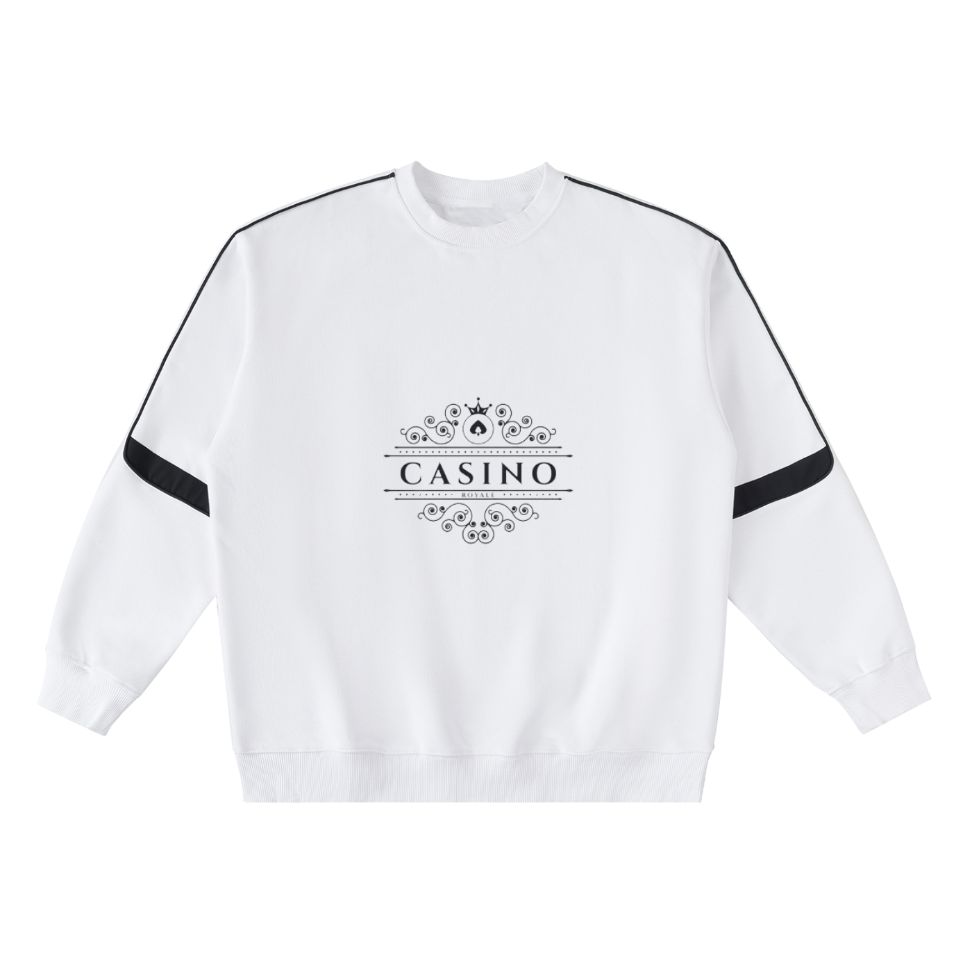 Oversized Crewneck Taped Sweatshirt