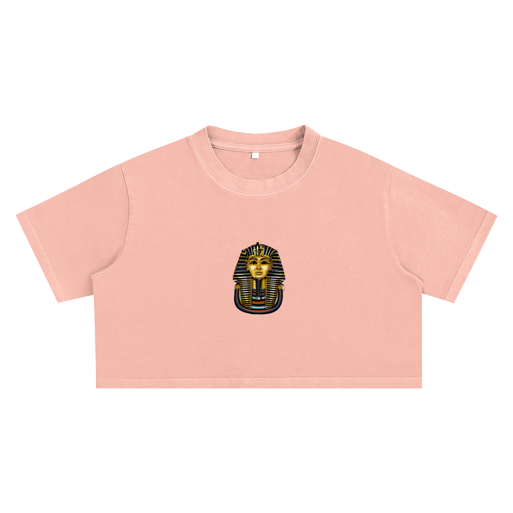 Snow Washed Pharaoh Crop Top