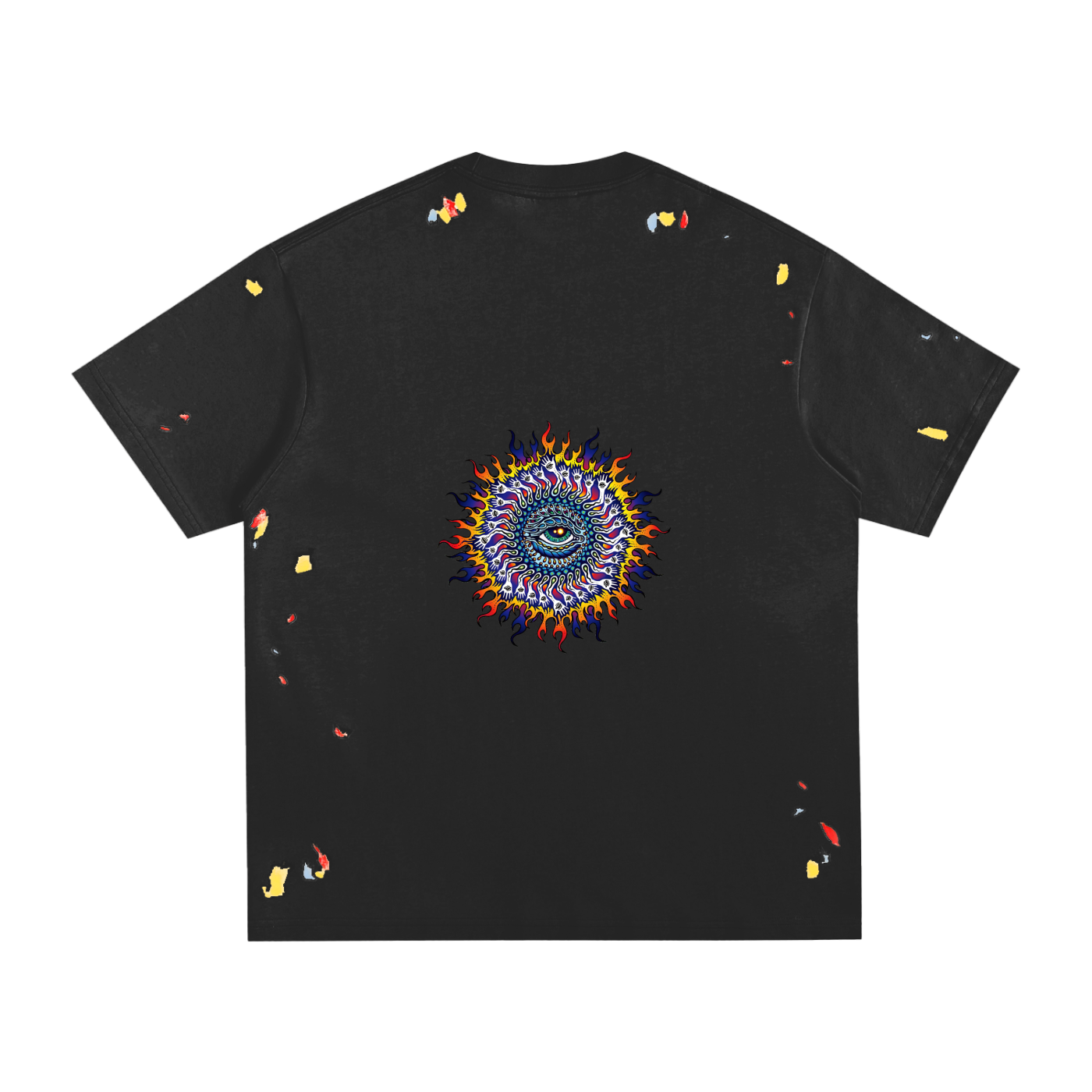 All Seeing Eye #1 Paint Splatter T-Shirt