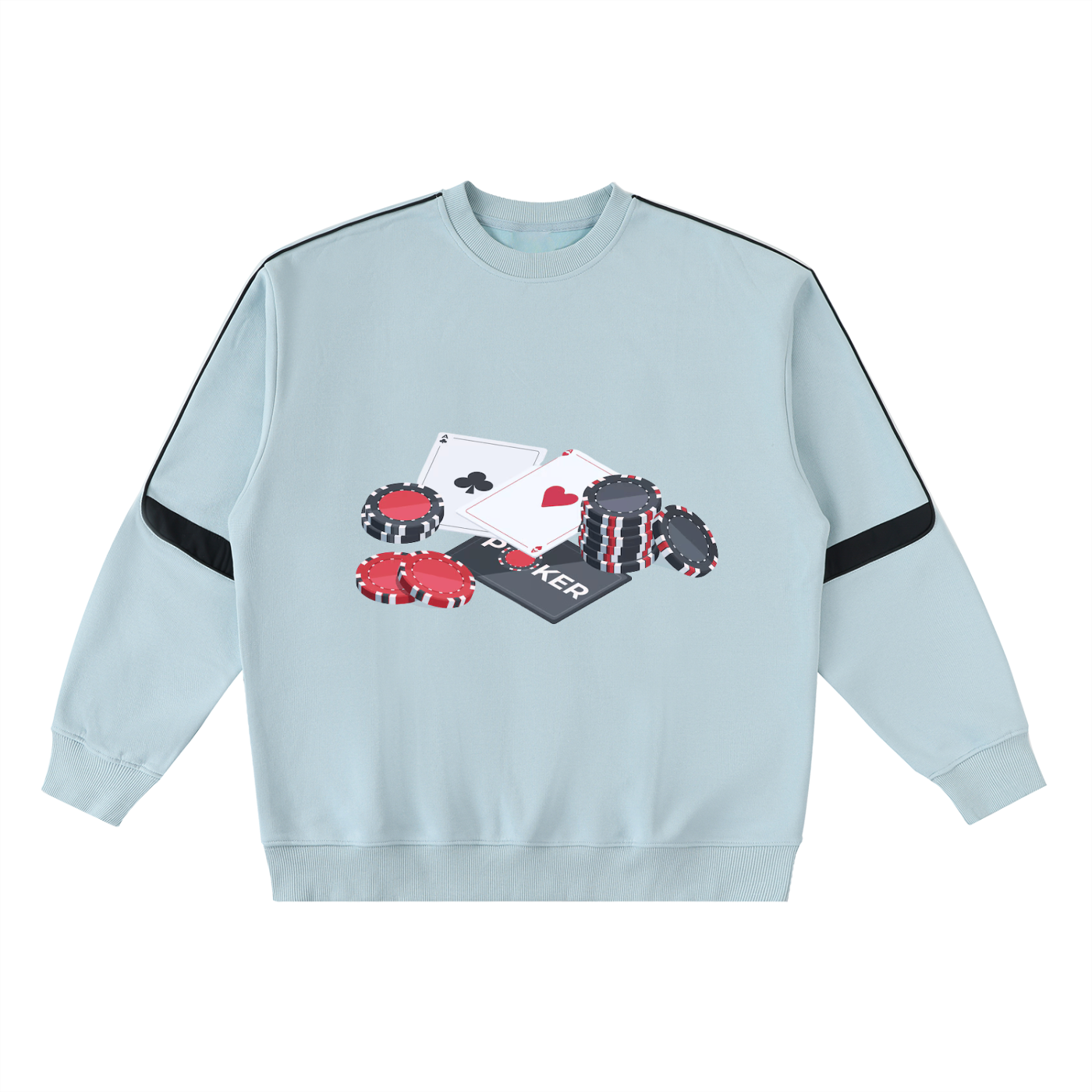 Oversized Crewneck Taped Sweatshirt