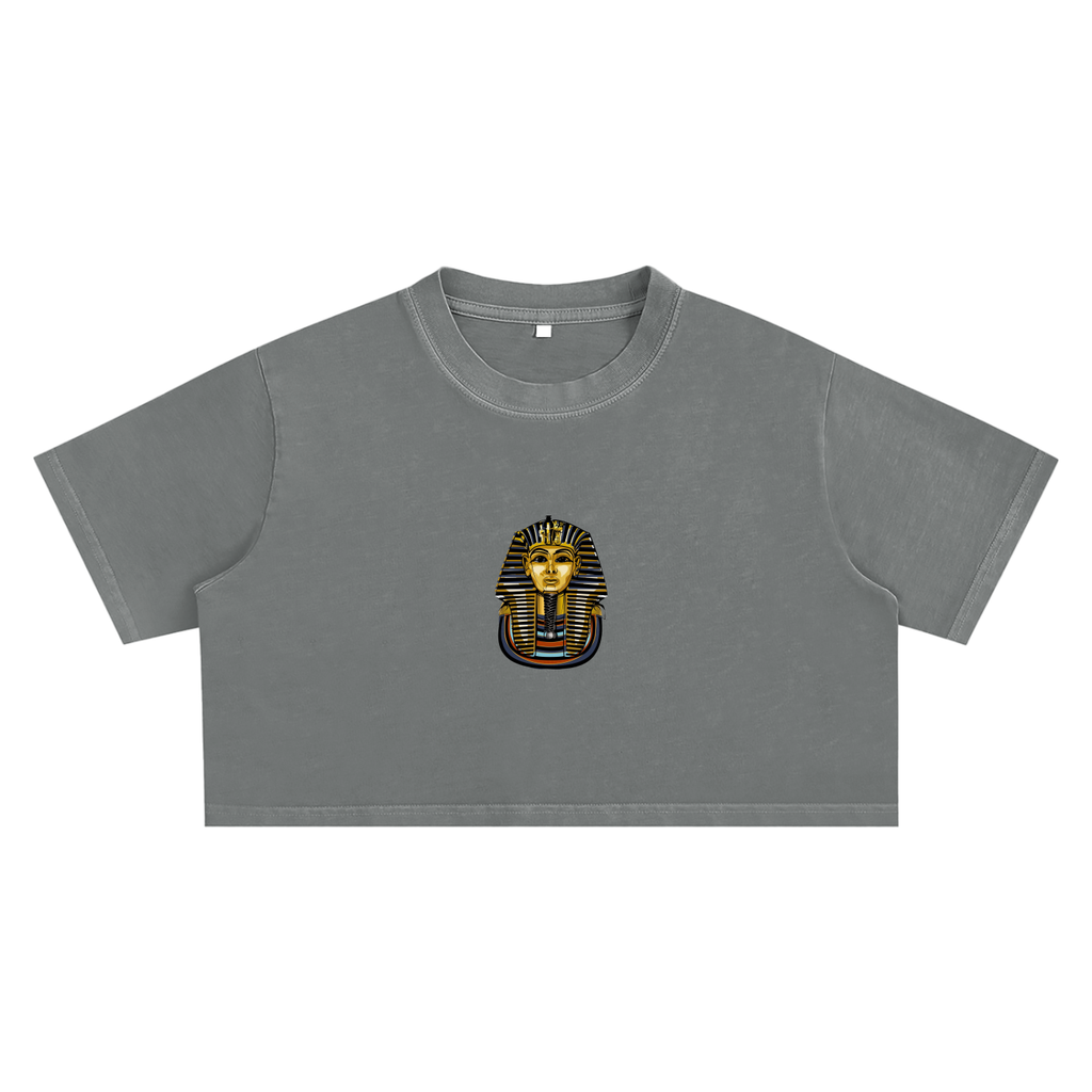 Snow Washed Pharaoh Crop Top