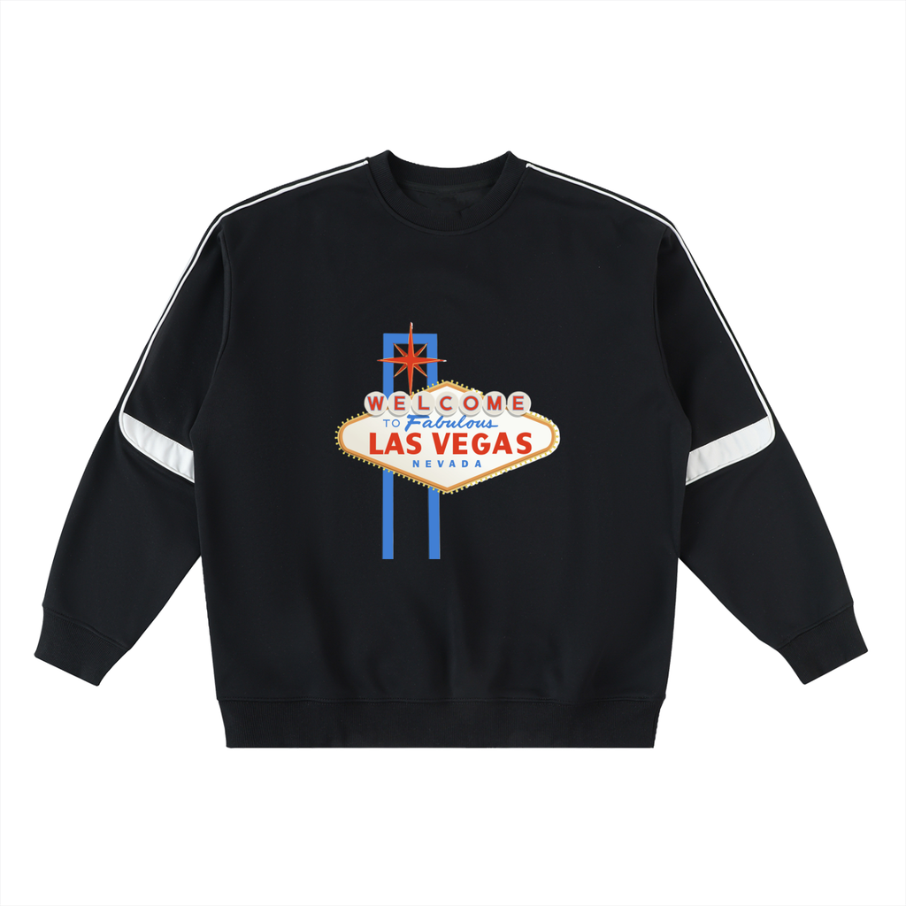 Oversized Crewneck Taped Sweatshirt