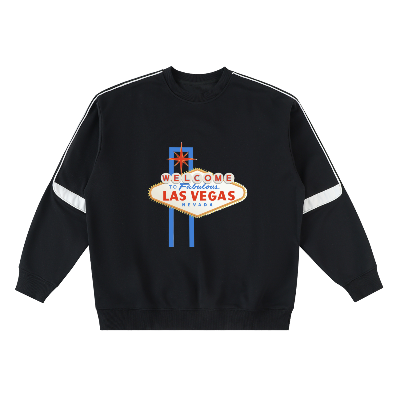 Oversized Crewneck Taped Sweatshirt