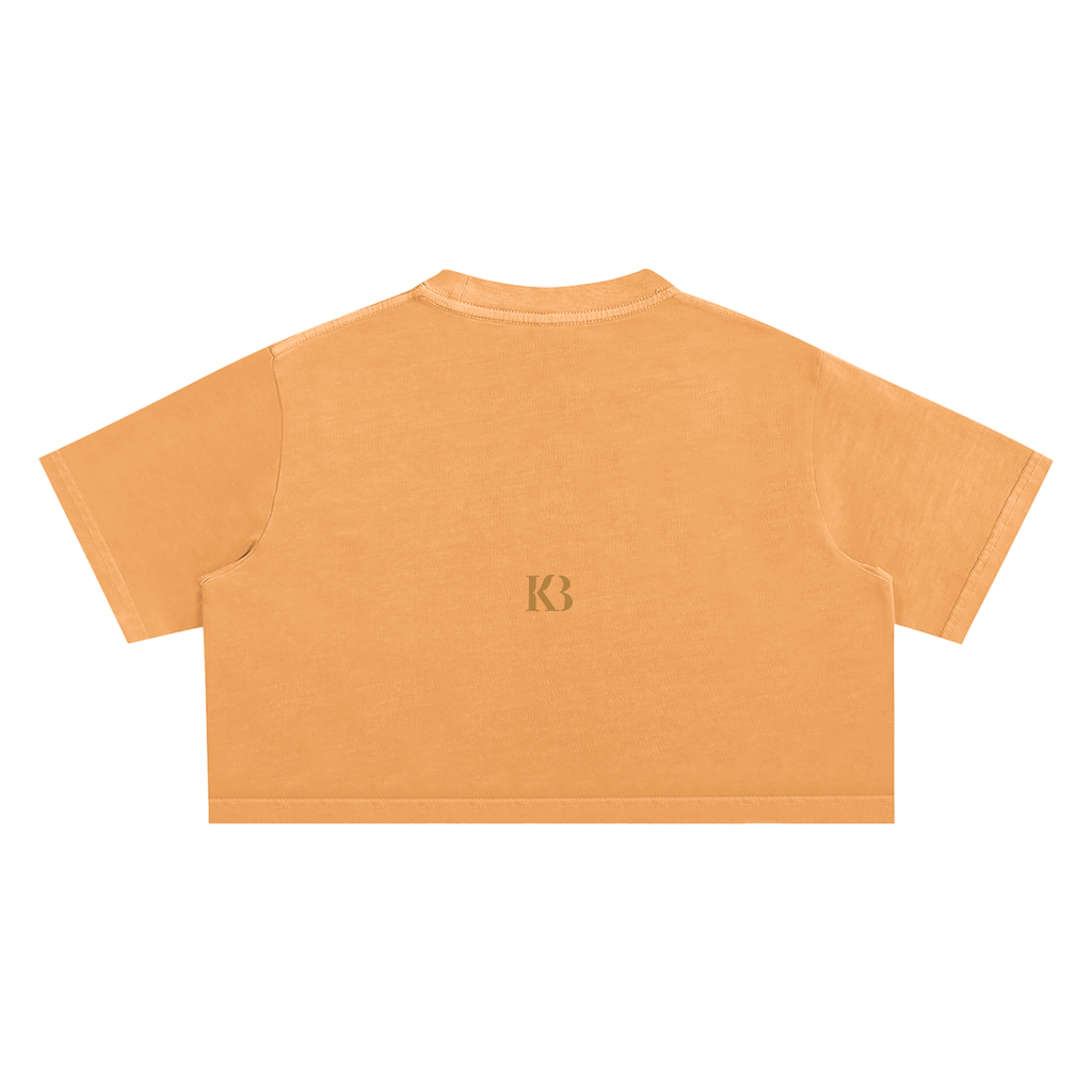 Snow Washed Van Gough Crop Top