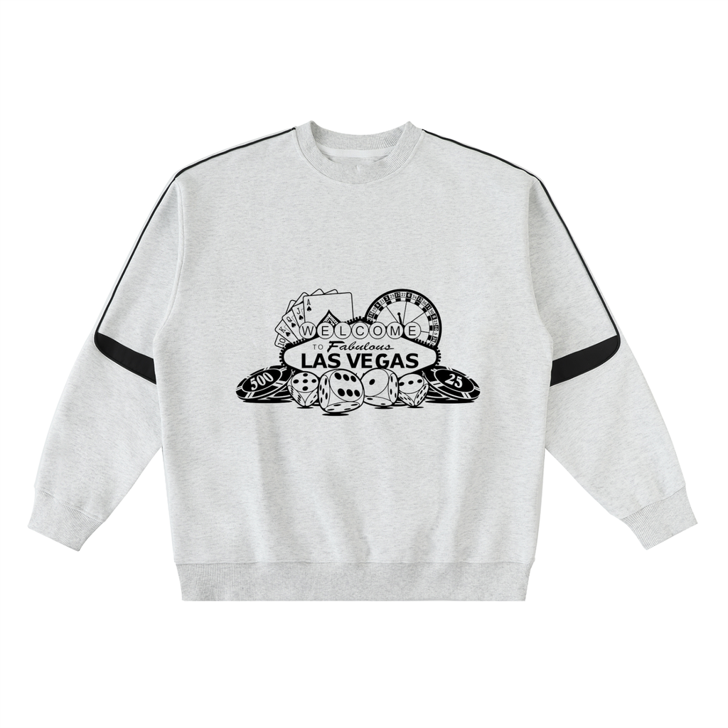 Oversized Crewneck Taped Sweatshirt