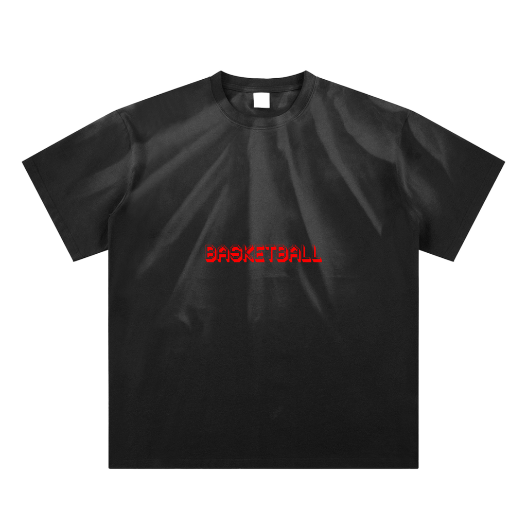 Hand-Scrunched Sunfade Basketball T-Shirt