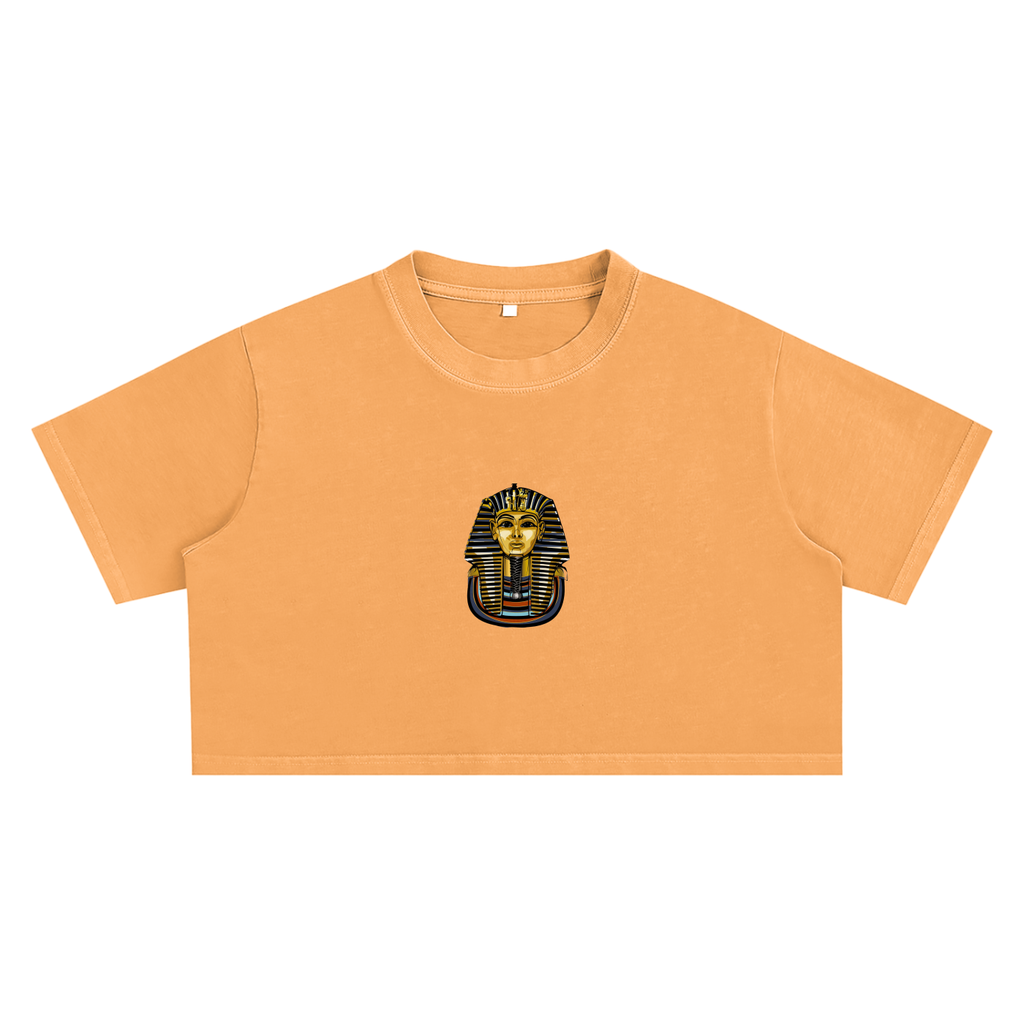 Snow Washed Pharaoh Crop Top