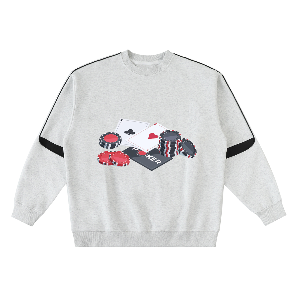 Oversized Crewneck Taped Sweatshirt