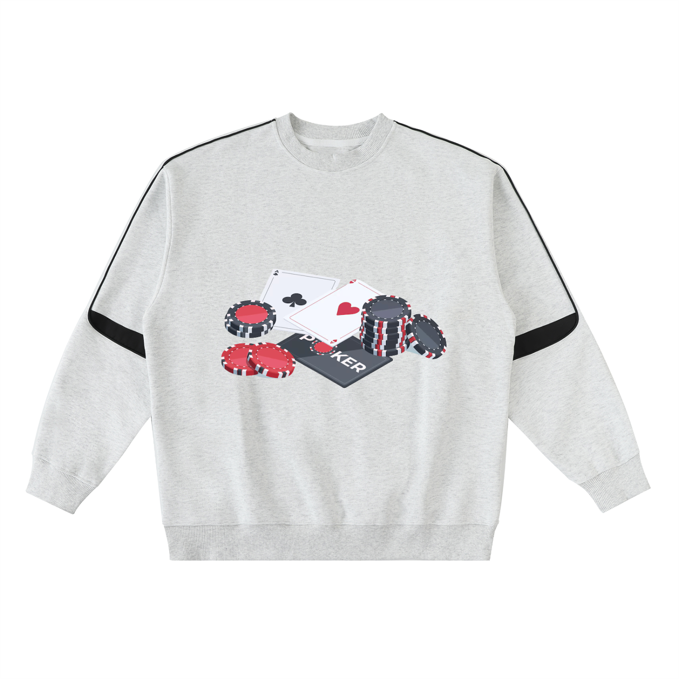 Oversized Crewneck Taped Sweatshirt