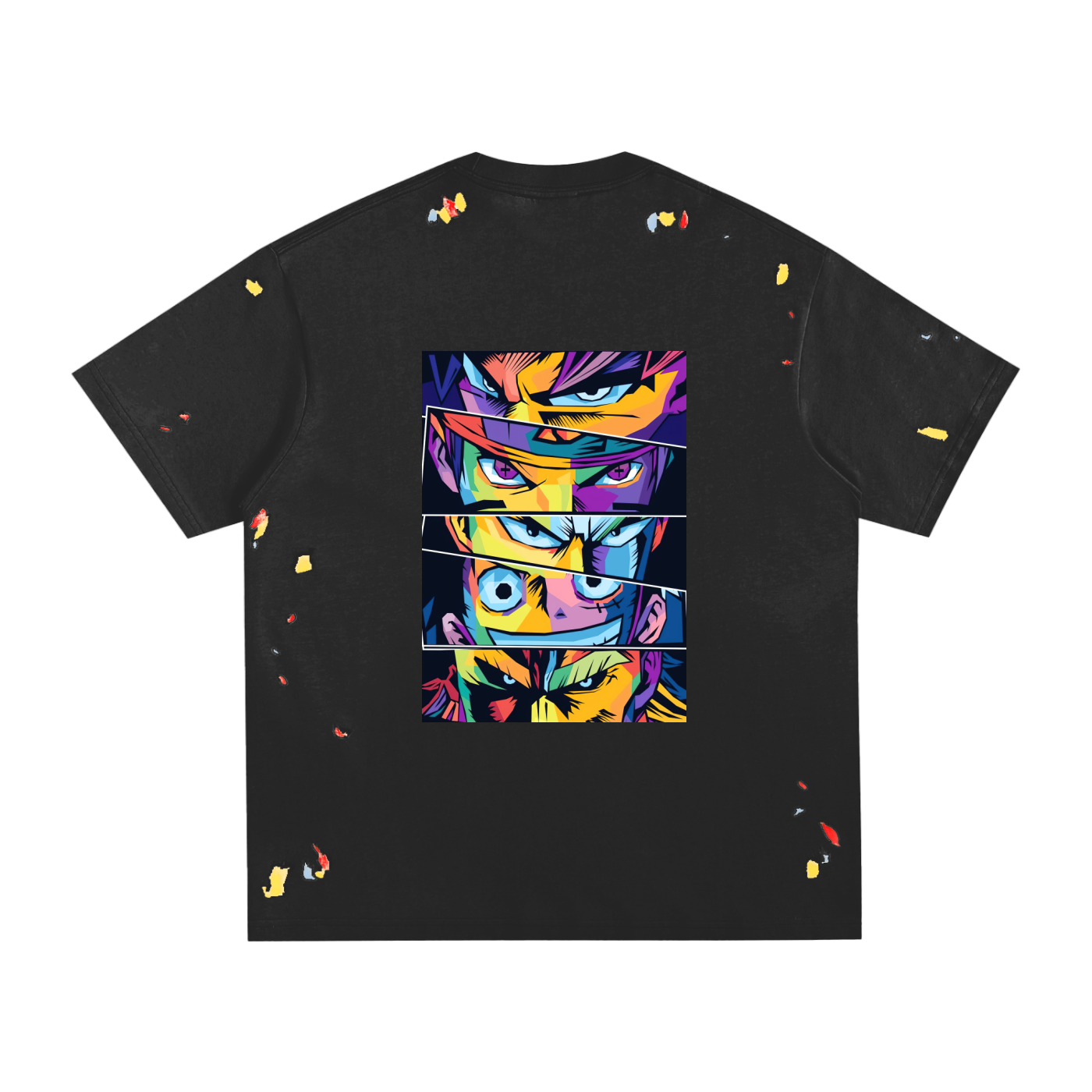 Anime Paint Splatter T-Shirt