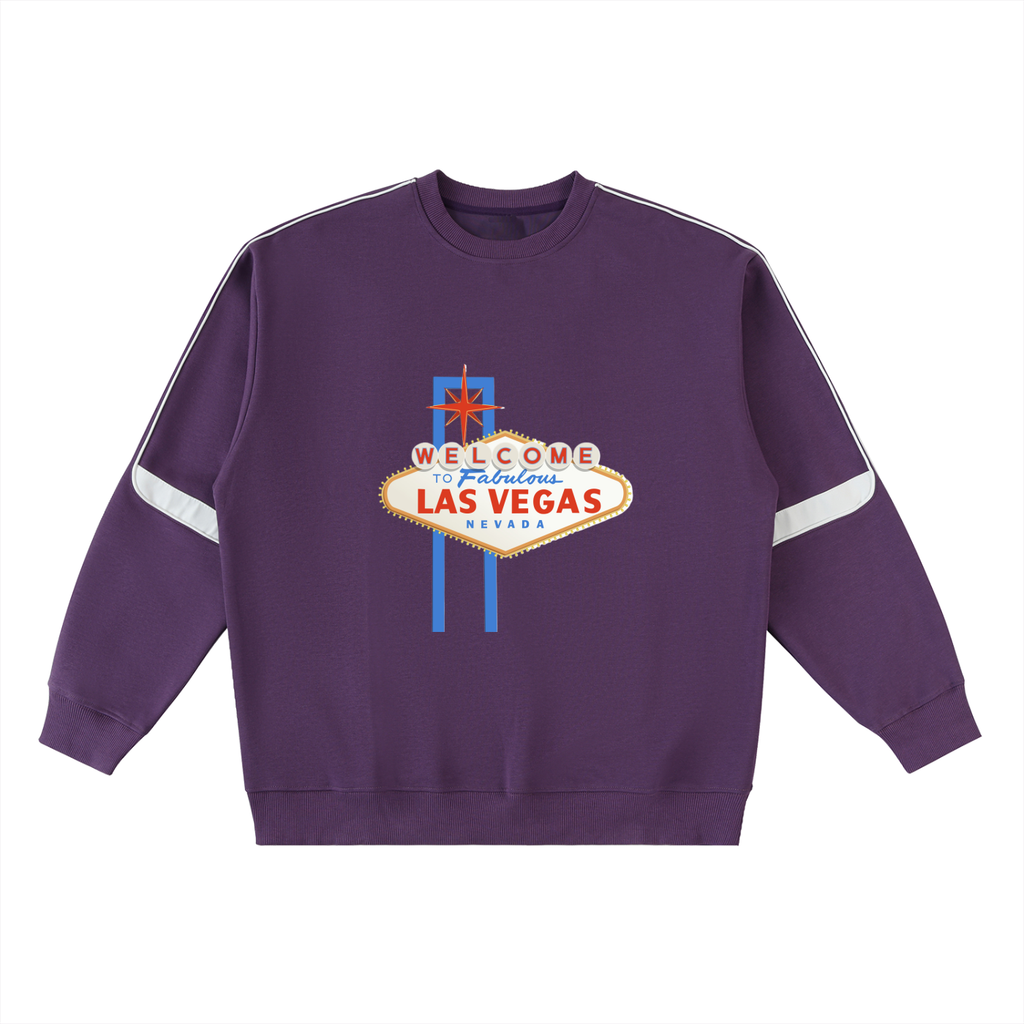Oversized Crewneck Taped Sweatshirt
