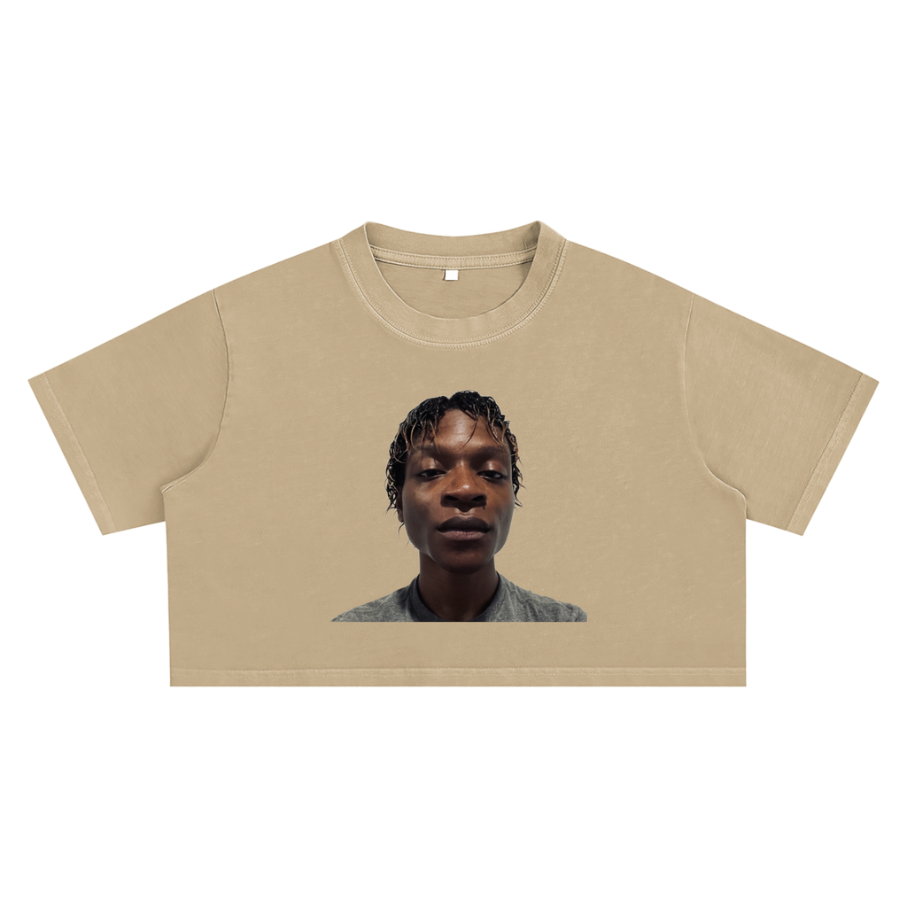 Snow Washed Crop Top