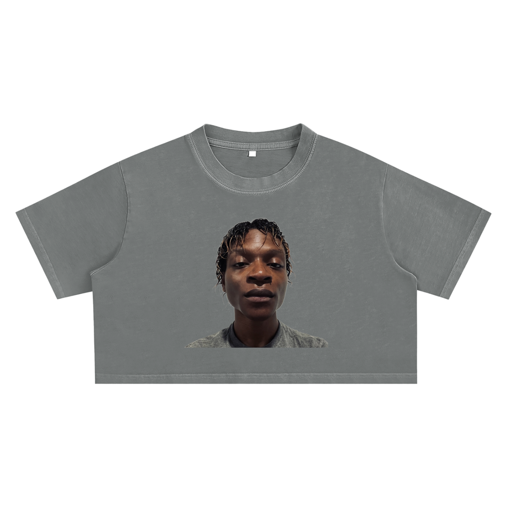Snow Washed Crop Top